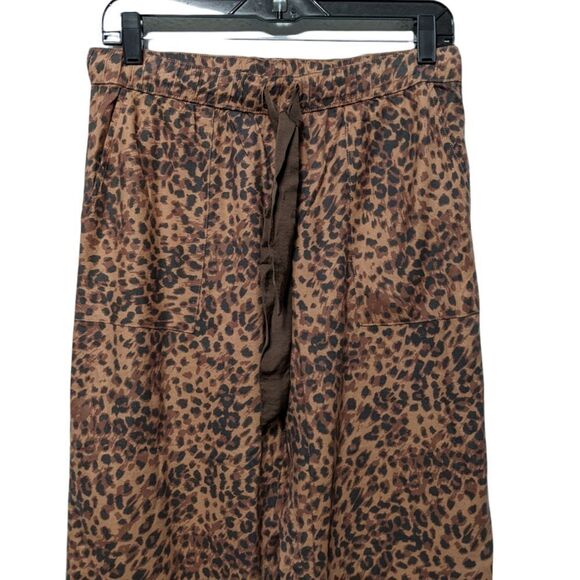 NWOT AERIE Animal Print Wide Leg Lounge Pants S - Picture 3 of 9